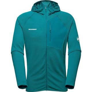 Mammut Aenergy Light ML Hooded Jacket Fleecejakke Herrer størrelse XL farve turkis