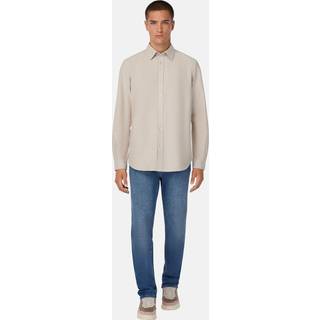 BOGGI MILANO Herren Hemd beige meliert