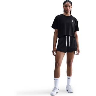 Kort Kobe Dri-FIT-basketball-T-shirt til kvinder - sort - S (EU 36-38)