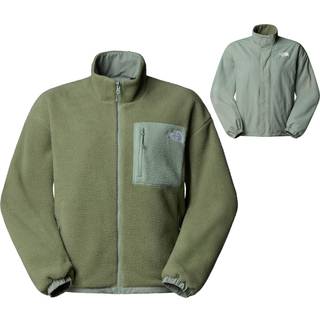 The North Face Women's Yumiori Reversible Jacket Fleecejakke Damer størrelse L farve olivengrøn