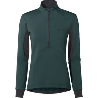 Vaude Women's Kuro Halfzip L/S Tricot Cykeljersey Damer størrelse 36 farve blå