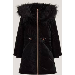 Monsoon Monsoon polstret frakke med imiteret pels og hætte