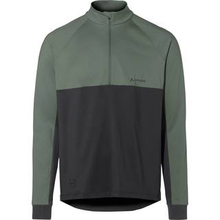 Vaude Qimsa Halfzip L/S Shirt Cykeljersey Herrer størrelse M farve olivengrøn/sort