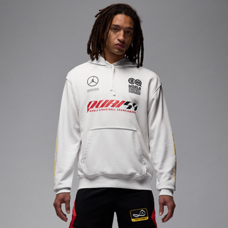Jordan Sport Crossover Quai 54 Dri-FIT-hættetrøje til mænd - hvid