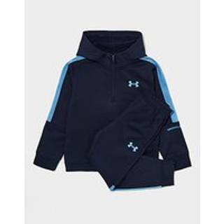 Under Armour Poly Colour Block 1/4 Zip Tracksuit Children, Blå - 2-3Y