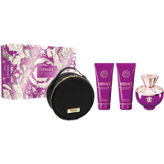 Versace Dylan Purple Pour Femme Giftset Edp Spray 100ml/Body Lotion 100ml/Shower Gel 100ml /Bag