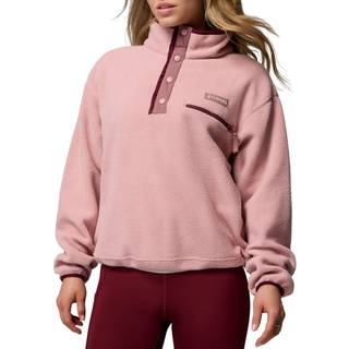 Columbia Women's Helvetia II Cropped Half Snap Fleece Fleecesweatere Damer størrelse S farve pink