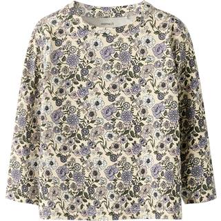 Name It Nikala LS Top - Buttercream/Big Flower