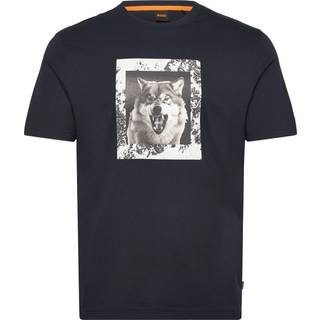 BOSS Te Lupo T Shirt Navy