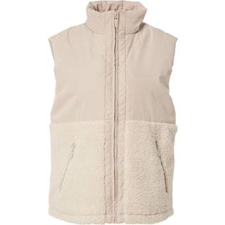 Mazine Women's Fabric Blocking Vest Fleecevest Damer størrelse L farve beige
