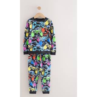 Next Multi Bright Single Cosy Fleece Pyjamas (3-16yrs)