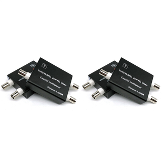 AHD TVI CVI videomultiplekser til CCTV-kamera 2-kanals videokonverter