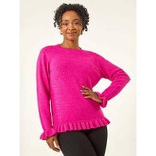 Roman Roman Pink Petite Flute Hem Knit Jumper