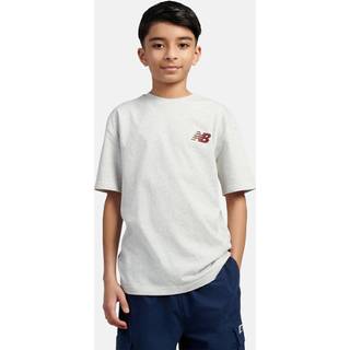 New Balance Newbie Chase Graphic Kids T-shirt - S - ash heather