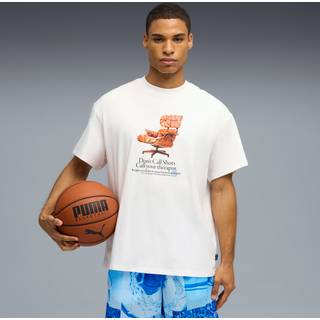 PUMA Hooptopia Hooptopian Health Tee Men, Clothing, White, XL