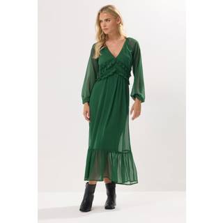 PixieGirl Petite PixieGirl Petite Green Chiffon Frilled Maxi Dress - 18 P
