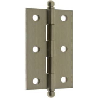 idh af St. Simons 82517-015 Professionel kvalitet massiv messing 2-1/2"""" x 1-7/10"""" kabineth?ngsler (par) 2-1/2 x 1-7/10-tommer satin nikkel