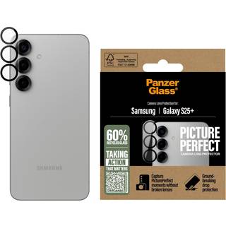 Samsung Galaxy S25+ (Plus) PanzerGlass PicturePerfect - Beskyttelse til Kamera - Platinum Strength - Gennemsigtig / Sort