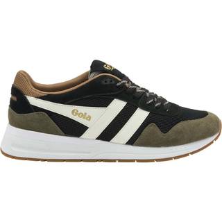 Gola Gola Black Mens Delta Mesh Lace-Up Trainers