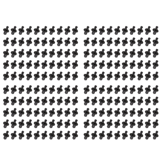 6 mm x 12 mm plastnitter til biler, 50 stk.