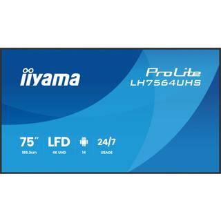 iiyama 4K UHD signage skærm | 50-86 tommer LH 64UHS serie | LH5564U | PRIS-MATCH