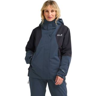 Jack Wolfskin Flowline 2L Ins, skijakke, dame, mørkeblå