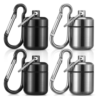 4-pak ørepropper bæreetui nøglering, bærbart nøglering pilleetui