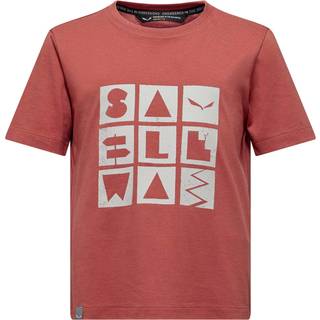 Salewa Kid's Graphic T-Shirt T-shirt Børn størrelse 152 farve rød