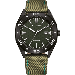 Citizen BM7635-01X Active Sport Grøn/Læder Ø41 mm