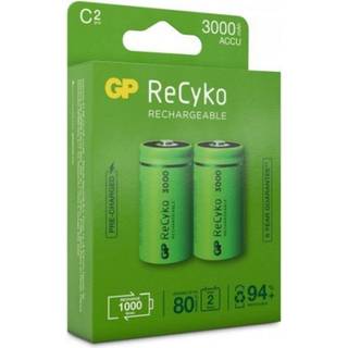Genopladelige ReCyko C-batterier / LR14 3000mAh