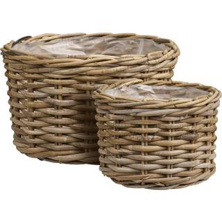 Kalak Kurve, Kubu rattan, naturfarvet sæt á 2 stk.