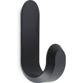 Normann Copenhagen Curve Mini Kroge 2-pak Matsorte - Kroge og bøjler Anodiseret Aluminium Mat Sort - 331570