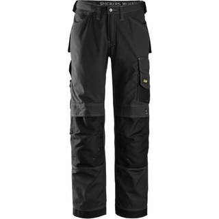 Snickers 3313 håndværkerbukser, ripstop sort 150