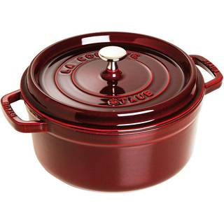 STAUB Staub La Cocotte rund gryde støbejern 5,2 L Grenadine rød