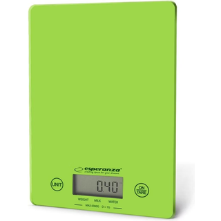 Esperanza EKS002G køkken- og diætvægt Elektronisk køkkenvægt Grøn, Gul Bordplade Rektandel