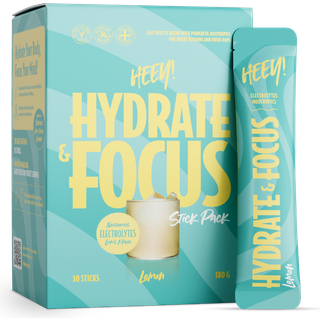 Heey! Hydrate & Focus Electrolytes - Lemon - Stick Pack - 30 stk.