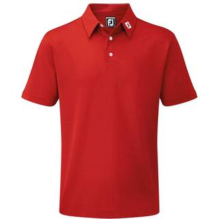 FootJoy Stretch Pique Solid Herre Poloshirt - Red - Str. XXL