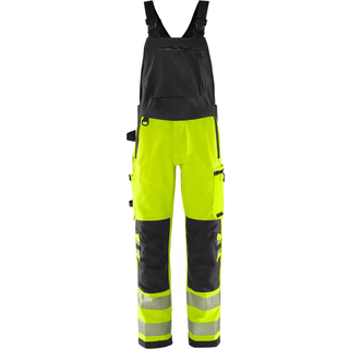 Fristads 134190 HiVis Green stretch overalls klasse 2 1031 GSTP / Arbejdsoveralls Hi-Vis Gul/Sort C148