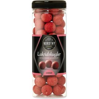 24 x Nordthy lakridskugler hindbær 300g
