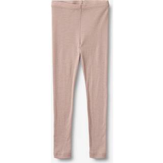Agi Wool Leggings, Dry Rose, 98 cm