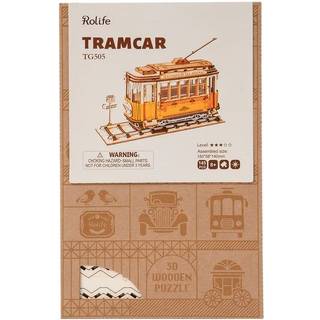 Tramcar - 3D Wooden Puzzle DIY - Rolife
