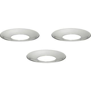 Stoff Nagel Lysmanchet 3-pak - Lysestager Zinc Alloy Krom - 1004