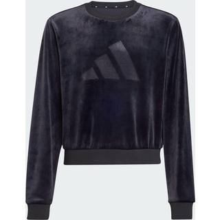 Girl Holiday Glam Cropped Sweatshirt - Black - 140