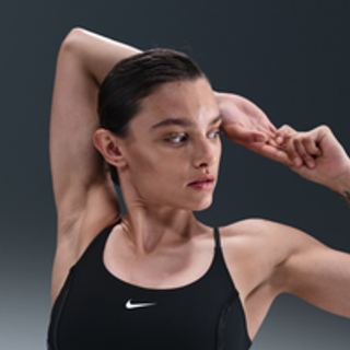 Nike One-sports-bh med indlæg og let støtte til kvinder - sort - XXL