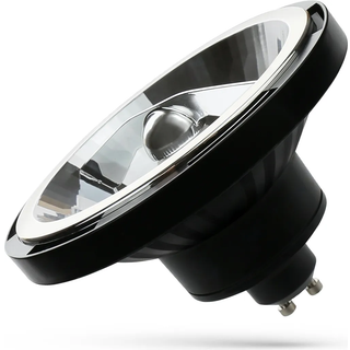 Spectrum LED GU10 LED-pære Spot AR111 12W/840 1200 lumen sort WOJ14569