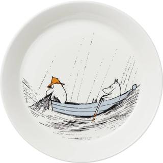 Moomin Arabia Mumi Tallerken Ø19cm Trofast Mod Deres Oprindelse - Kaffekopper Porcelæn Hvid - 1024601