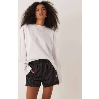 adidas Originals nålestribede satinshorts - Black - 2XS