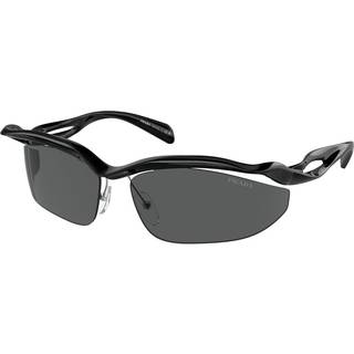 Prada Kvinde PR A25S 1AB5S0 Solbriller Injiceret Sort Grå Cat Eye Normal