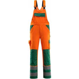 MASCOT SAFE COMPLETE Barras overall med knælommer, hi-vis orange/grøn - 82C44