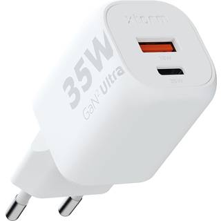 Xtorm XEC035 GaN² Ultra 35 W netværksoplader, USB-C / A